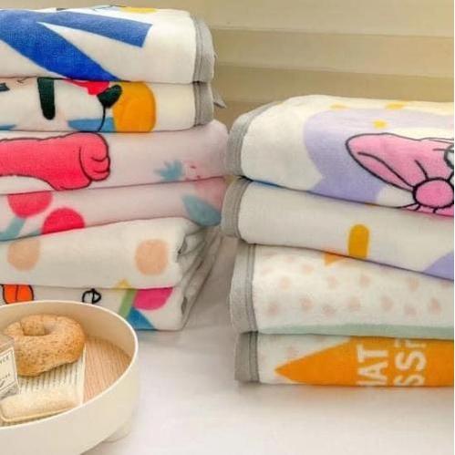 可愛迪士尼珊瑚絨標準雙人床大條毛毯被-細節圖4