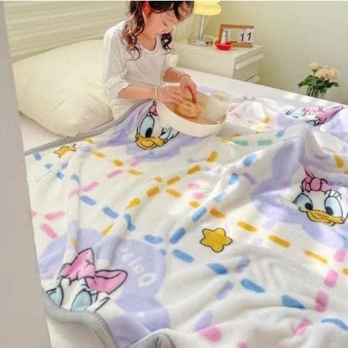 可愛迪士尼珊瑚絨標準雙人床大條毛毯被-細節圖6