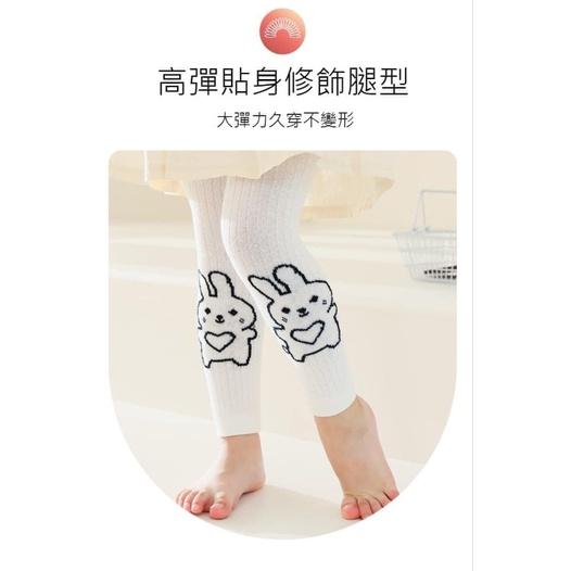 KITTY雜貨舖~女童小熊豎條打底褲-細節圖2