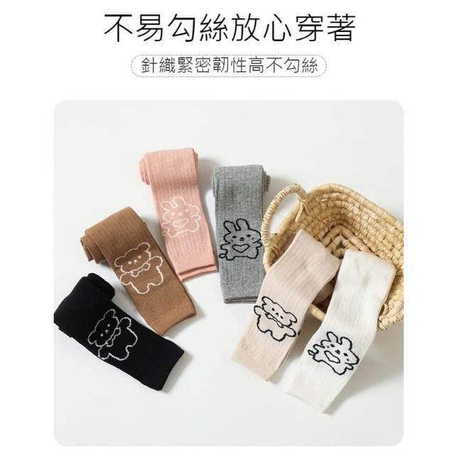 KITTY雜貨舖~女童小熊豎條打底褲-細節圖8