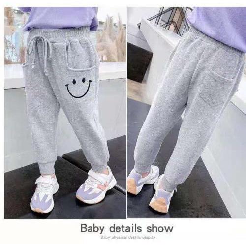 兒童秋冬笑臉束腳長棉褲-細節圖3