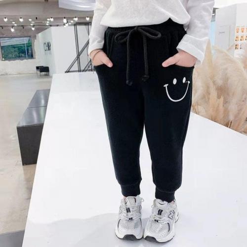 兒童秋冬笑臉束腳長棉褲-細節圖5