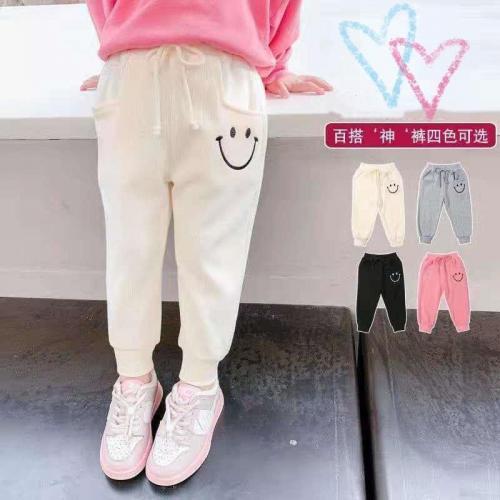 兒童秋冬笑臉束腳長棉褲-細節圖7
