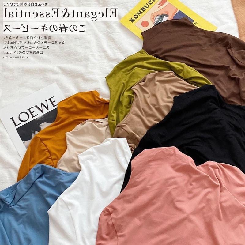 韓版半高領多色打底衣-細節圖2