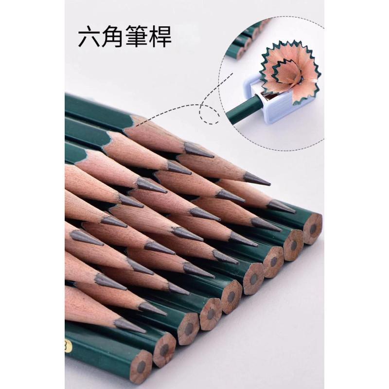2B六角防滑考試專用繪畫鉛筆10支組-細節圖2