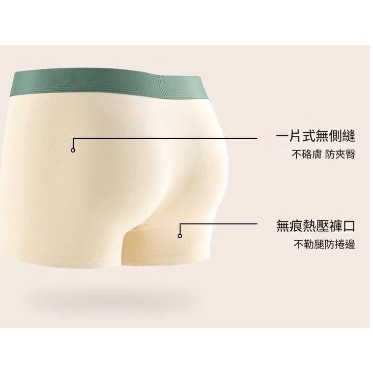 男士3D立體純棉7A抑菌四角內褲 (一组4件)-細節圖2