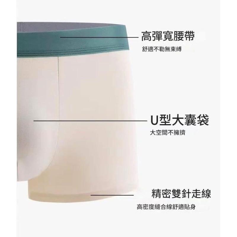 男士3D立體純棉7A抑菌四角內褲 (一组4件)-細節圖9
