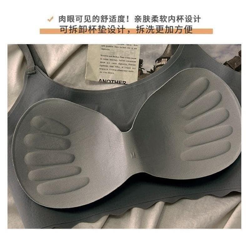 冰絲肩帶可調運動背心無痕內衣-細節圖9