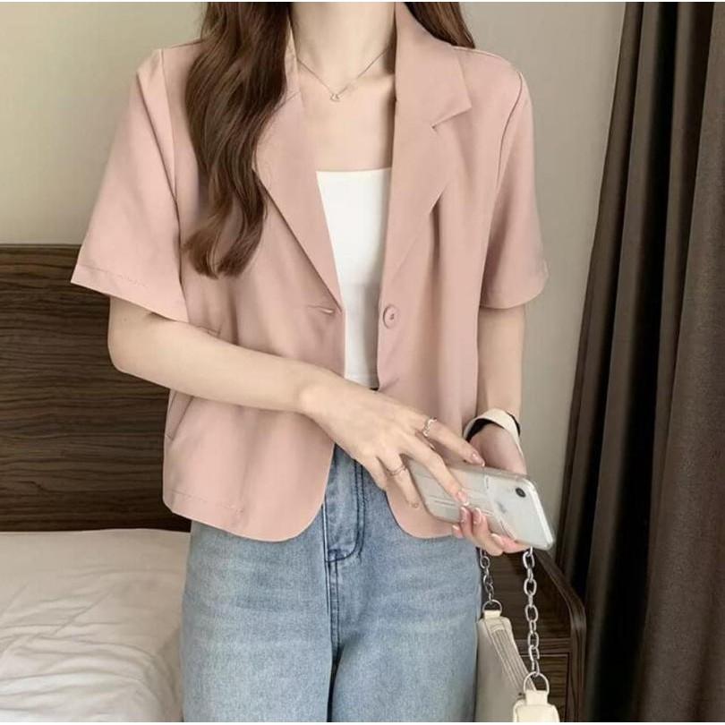 韓國東大門夏季西裝外套-細節圖2