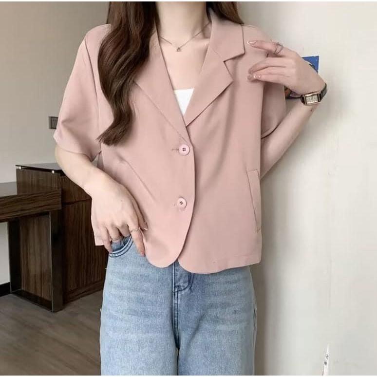 韓國東大門夏季西裝外套-細節圖7