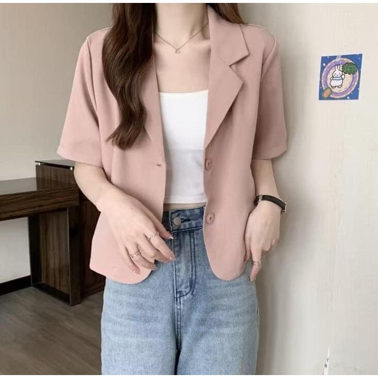 韓國東大門夏季西裝外套-細節圖8