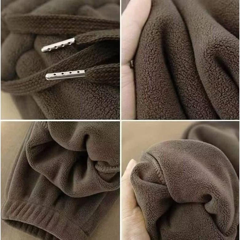 ”雙面“羊羔絨加絨加厚束口褲長褲-細節圖5