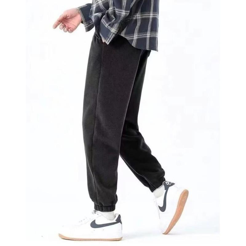 ”雙面“羊羔絨加絨加厚束口褲長褲-細節圖7