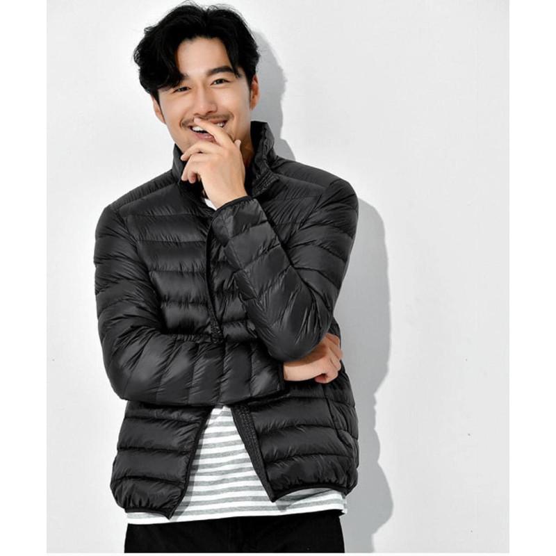 立領大尺碼極輕保暖輕羽絨外套-細節圖6