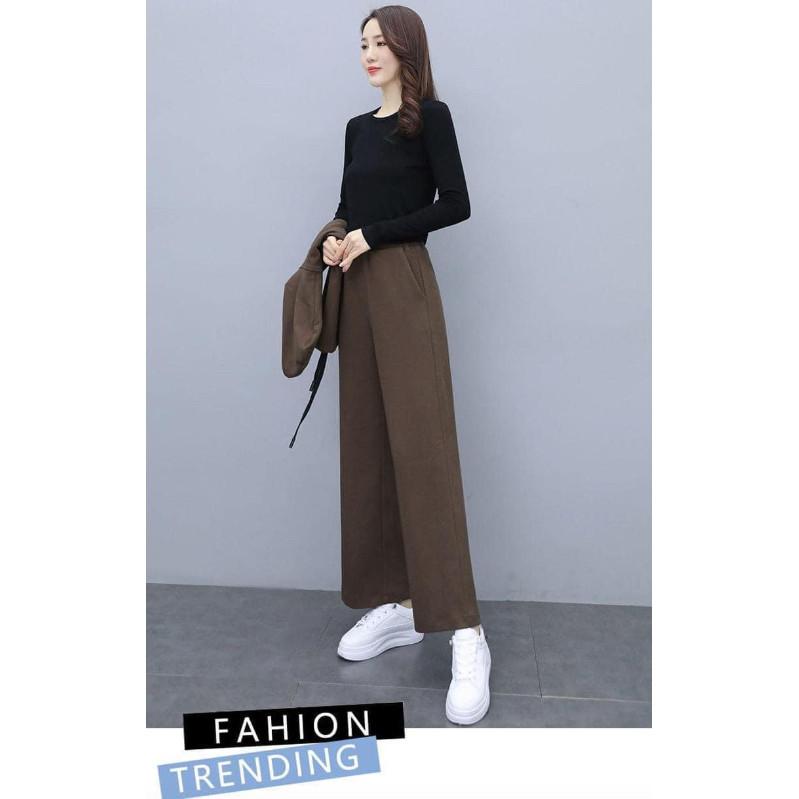 韓國東大門寬鬆連帽背心３件套-細節圖4