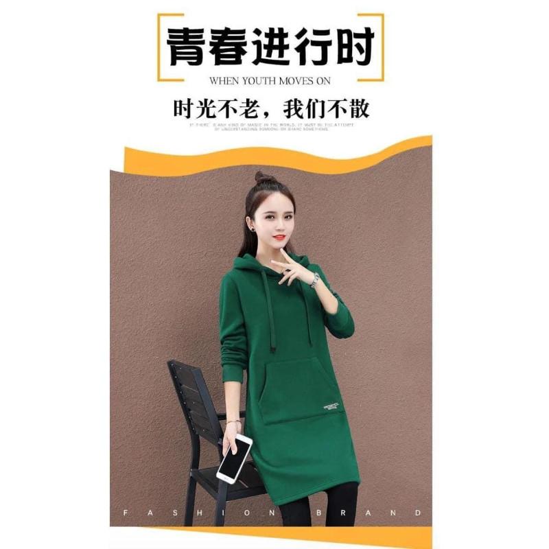 韓版抓絨加厚字母中長版帽Ｔ-細節圖8