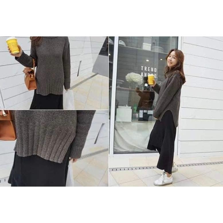 不規則高腰假兩件式打底褲裙-細節圖6