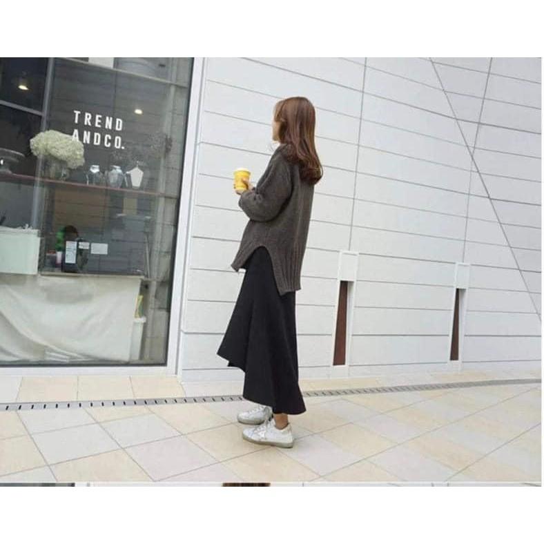 不規則高腰假兩件式打底褲裙-細節圖8