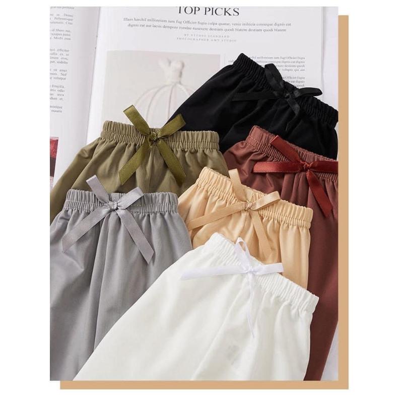 冰絲緞面蕾絲邊褲內搭褲睡褲-細節圖5