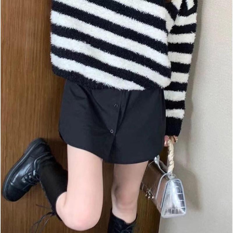 內搭神器襯衫遮臀裙內搭裙半身裙-細節圖3