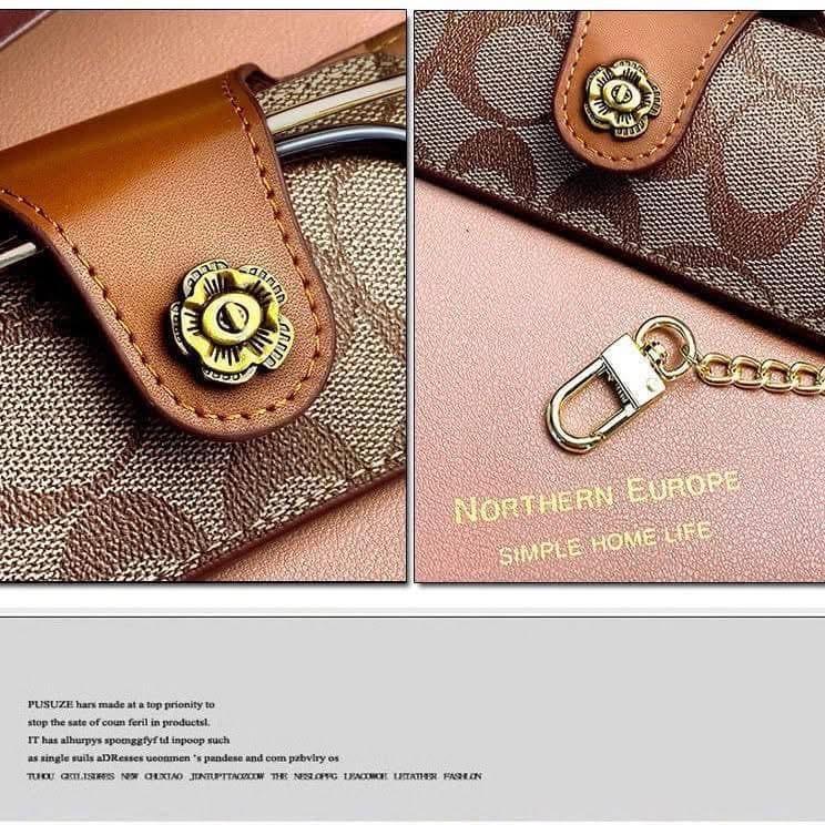 KITTY雜貨舖~老花皮革掛包收納袋-細節圖6