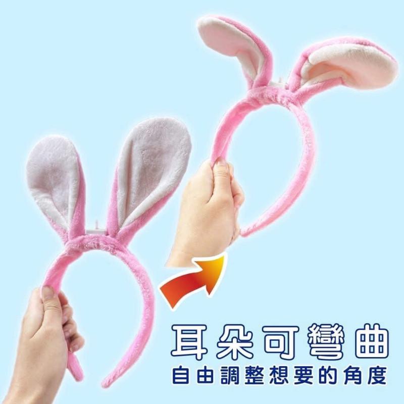 LED七彩發光可彎曲兔耳朵頭箍(一組3個)-細節圖4