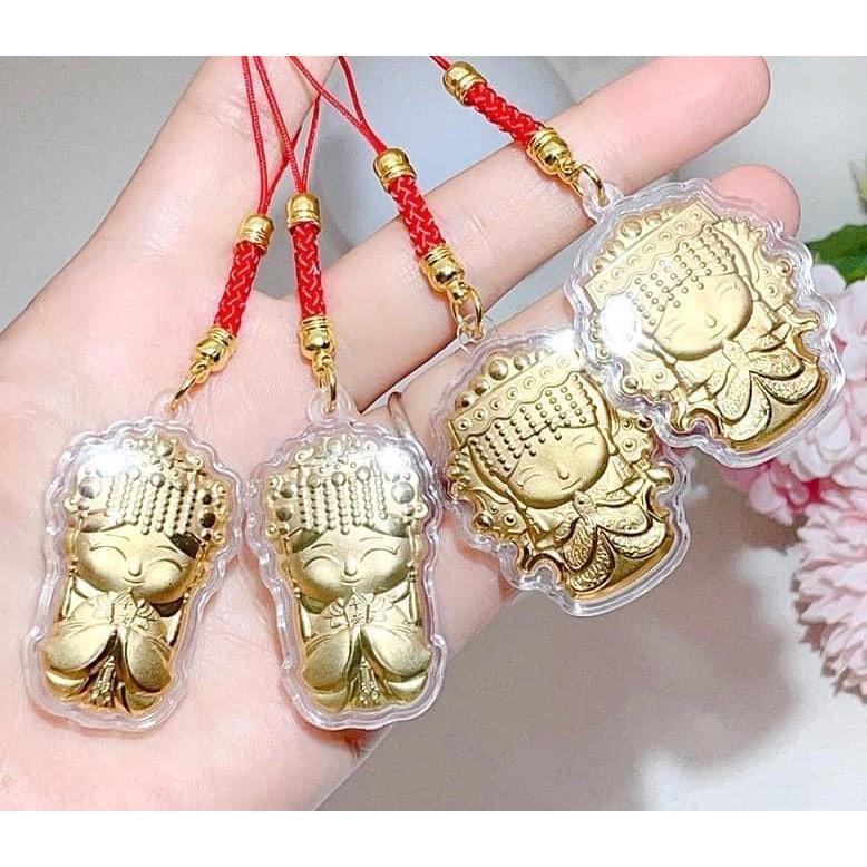 金箔白沙屯媽祖求平安吊飾-細節圖2