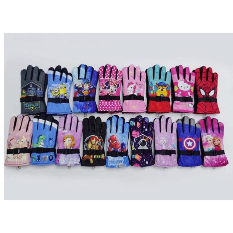 兒童加絨防水防風可調整機車手套-細節圖6