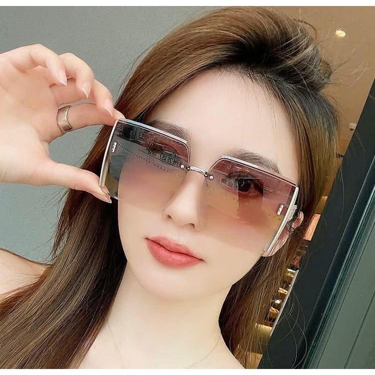 無框方形漸變色半透明墨鏡-細節圖8