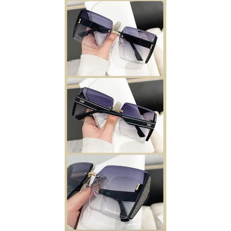 無框方形漸變色半透明墨鏡-細節圖9