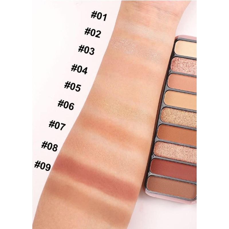 Handaiyan大地色9色眼影盤-細節圖3