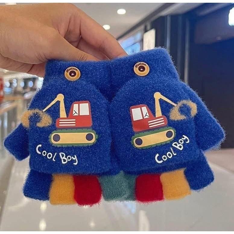 兒童挖土機2in1翻蓋式手套-細節圖3
