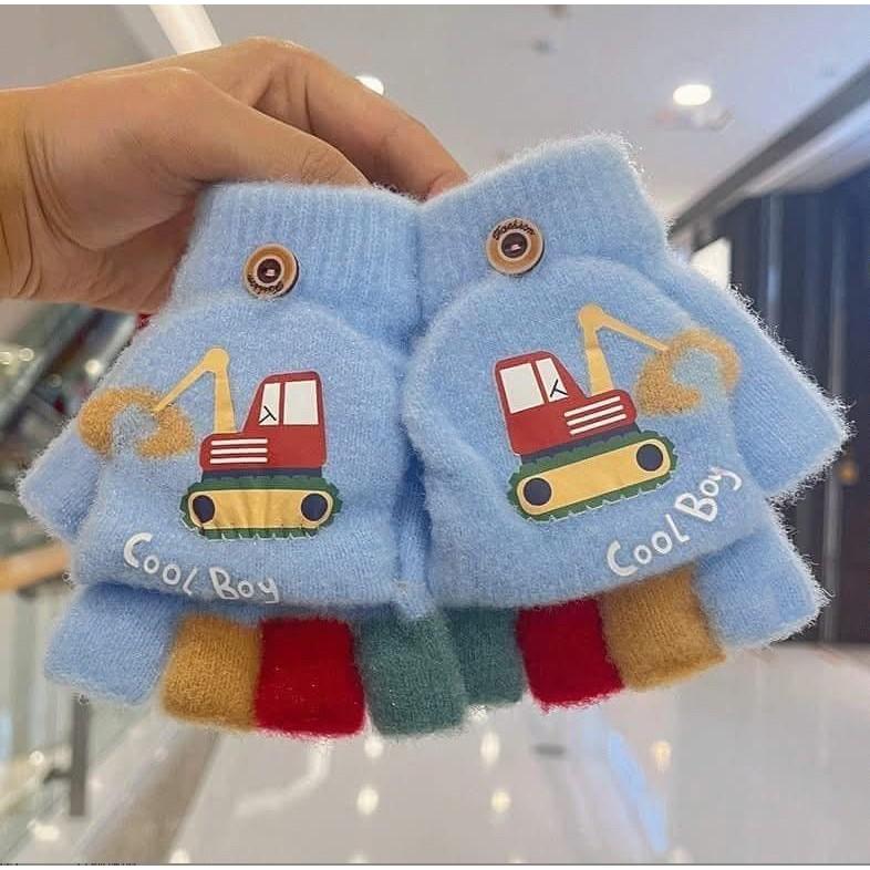 兒童挖土機2in1翻蓋式手套-細節圖4
