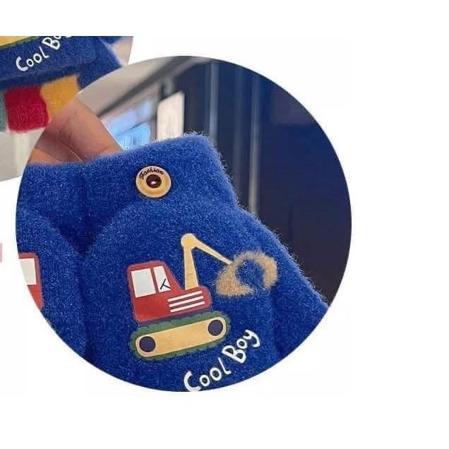 兒童挖土機2in1翻蓋式手套-細節圖6