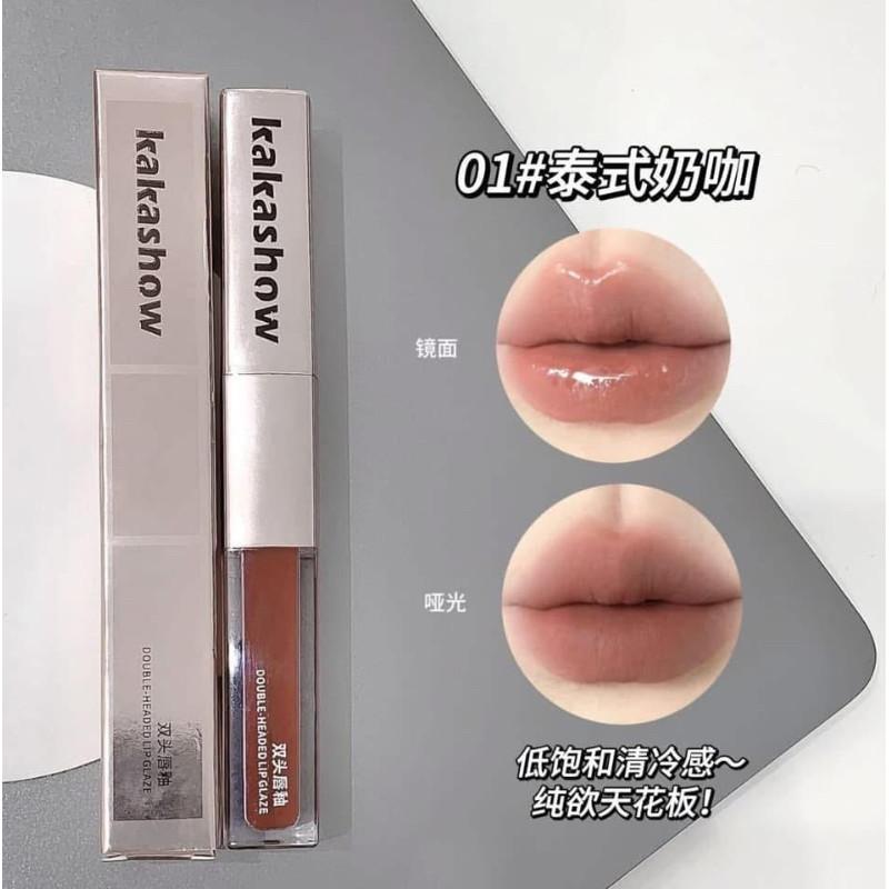 kakashow雙頭鏡面＋啞光唇釉口紅-細節圖9
