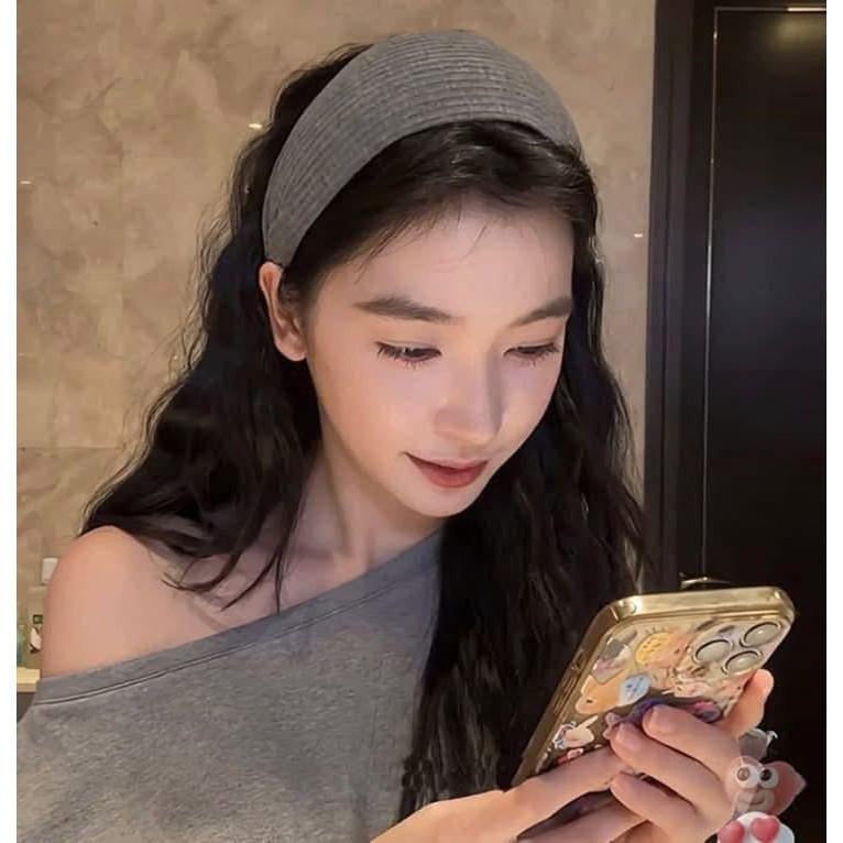 易夢玲同款韓國寬邊針織髮箍(一組2個)-細節圖4