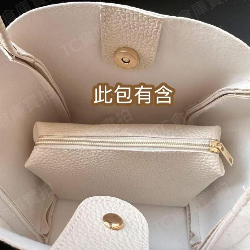 韓國1+1子母包手提側背菜籃子水桶包-細節圖9