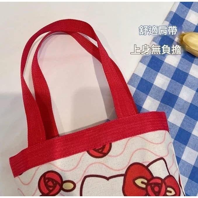 可愛三麗鷗手拎水桶包帆布包-細節圖6