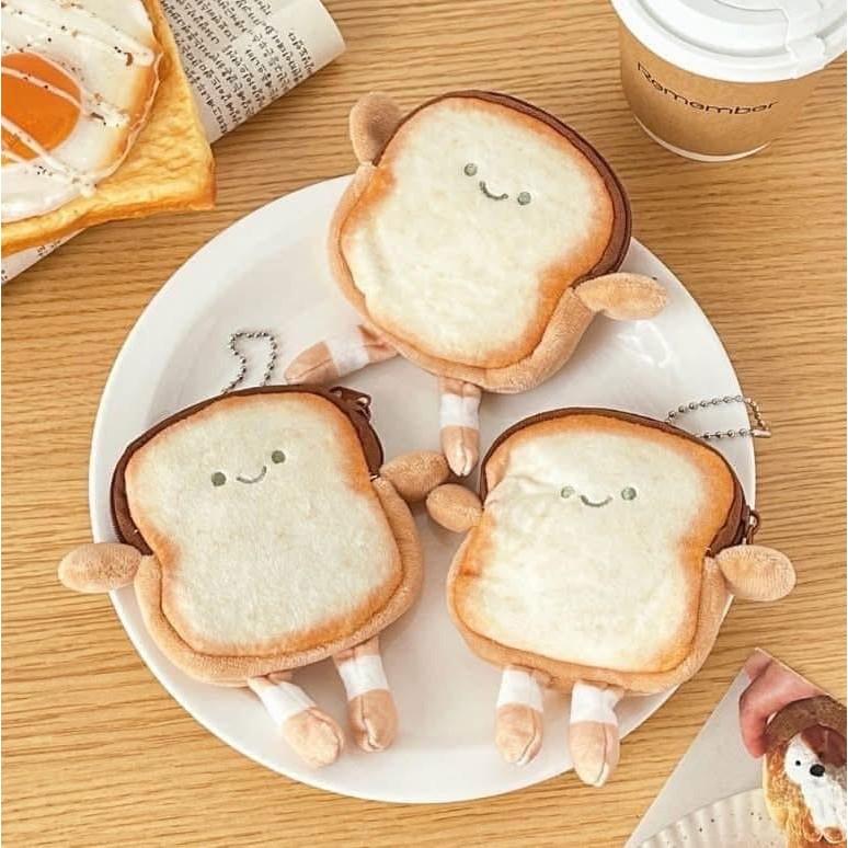 韓國可愛吐司耳機充電線零錢包(一組2個)-細節圖5