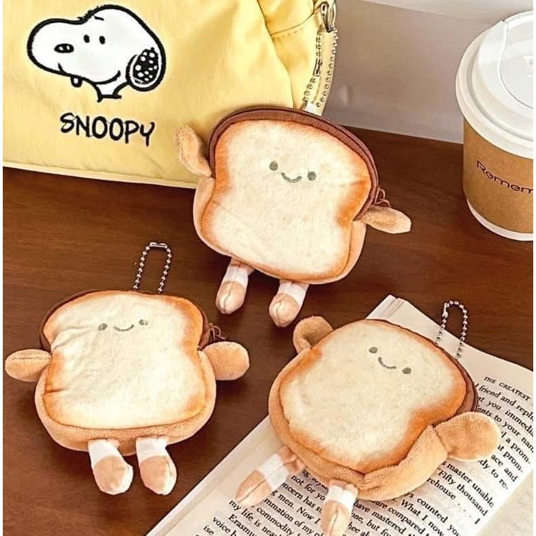 韓國可愛吐司耳機充電線零錢包(一組2個)-細節圖6