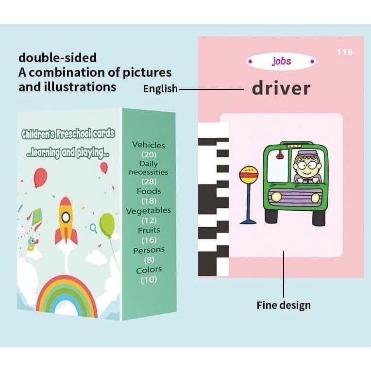 早教224字彙卡片中英文讀字插卡機-細節圖6