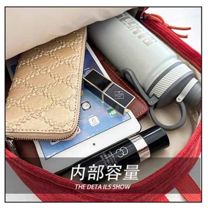 KITTY雜貨舖~燈芯絨雙杯袋後背包-細節圖7