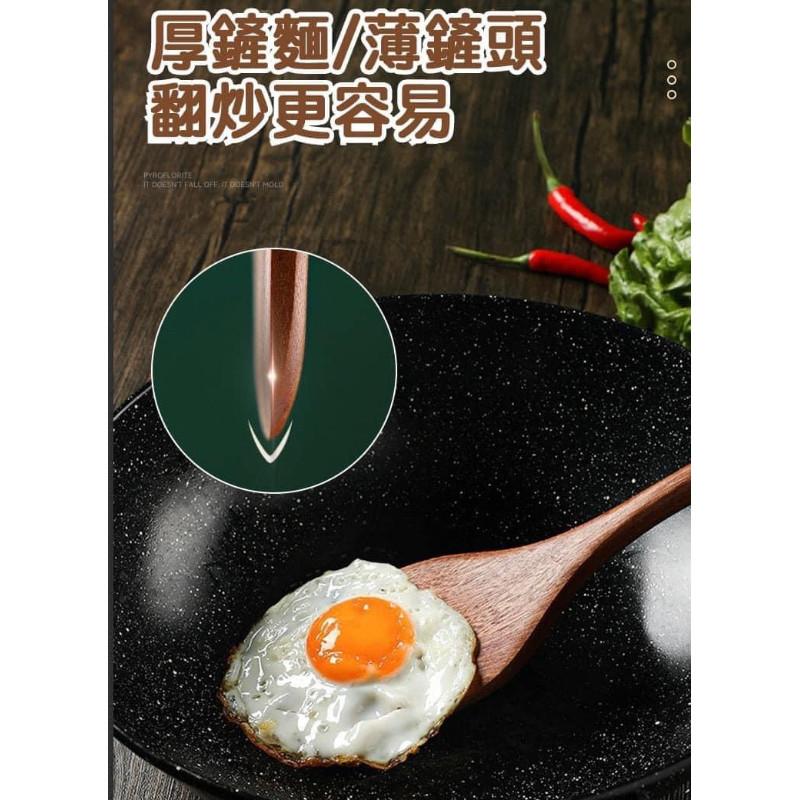加厚烏檀木鍋鏟+煎鏟＋湯勺三件組-細節圖3