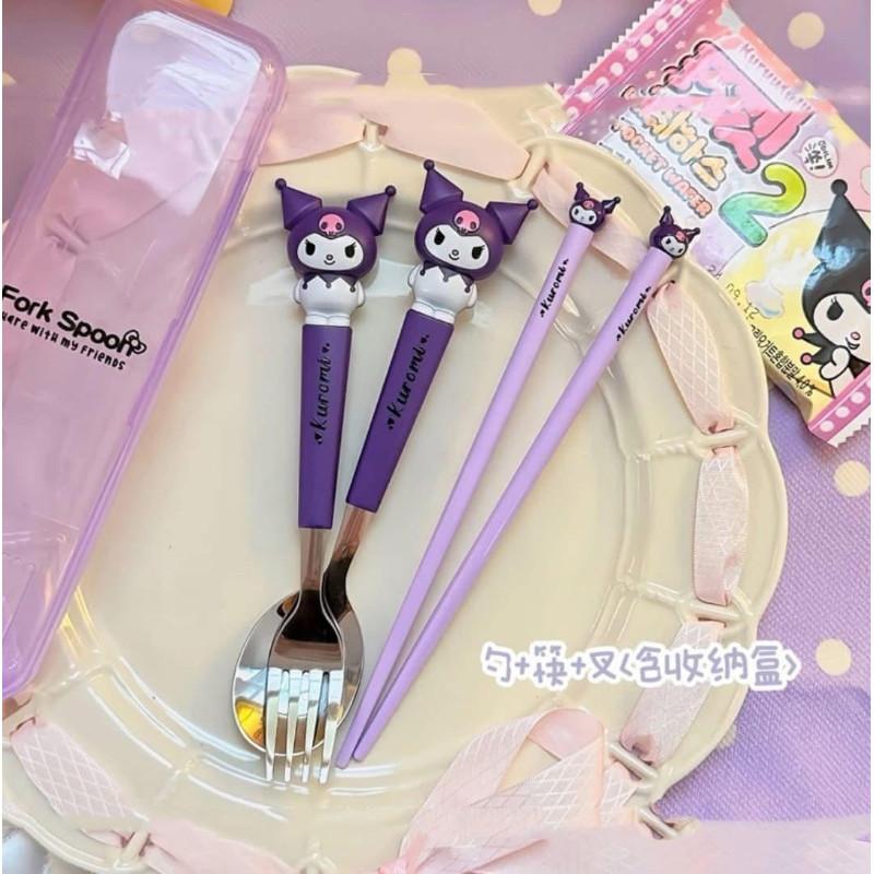 立體卡通湯匙+叉子+筷子餐具4件套-細節圖7