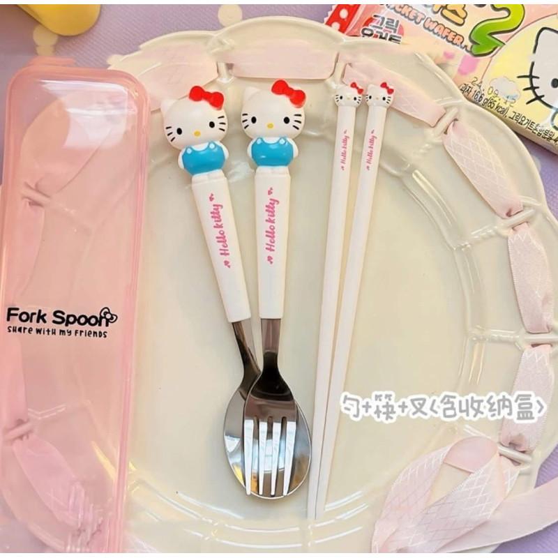 立體卡通湯匙+叉子+筷子餐具4件套-細節圖9