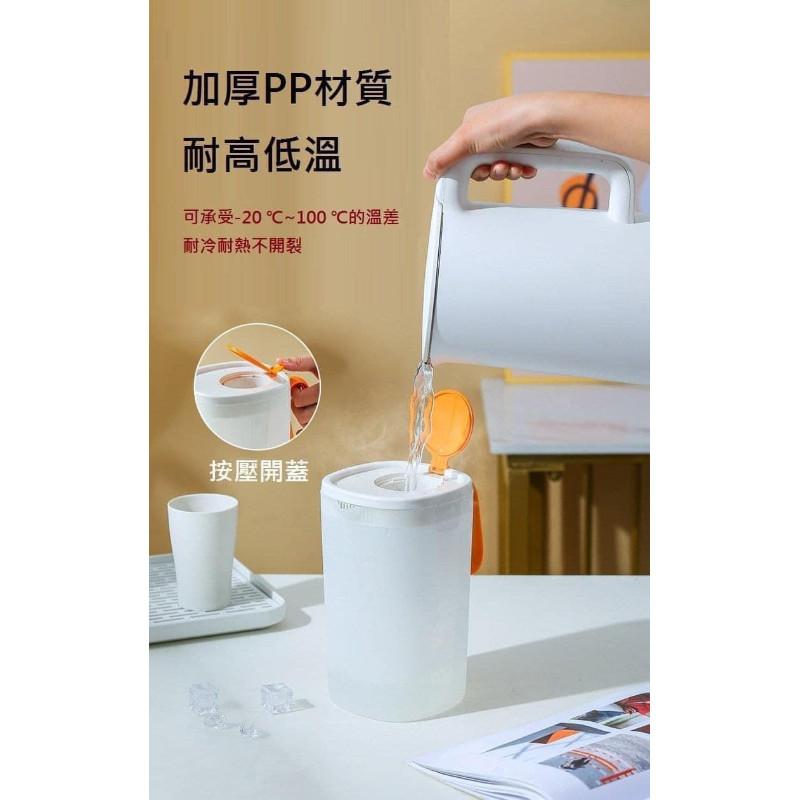 KITTY 雜貨舖～撞色款帶濾網冷水壺-細節圖4