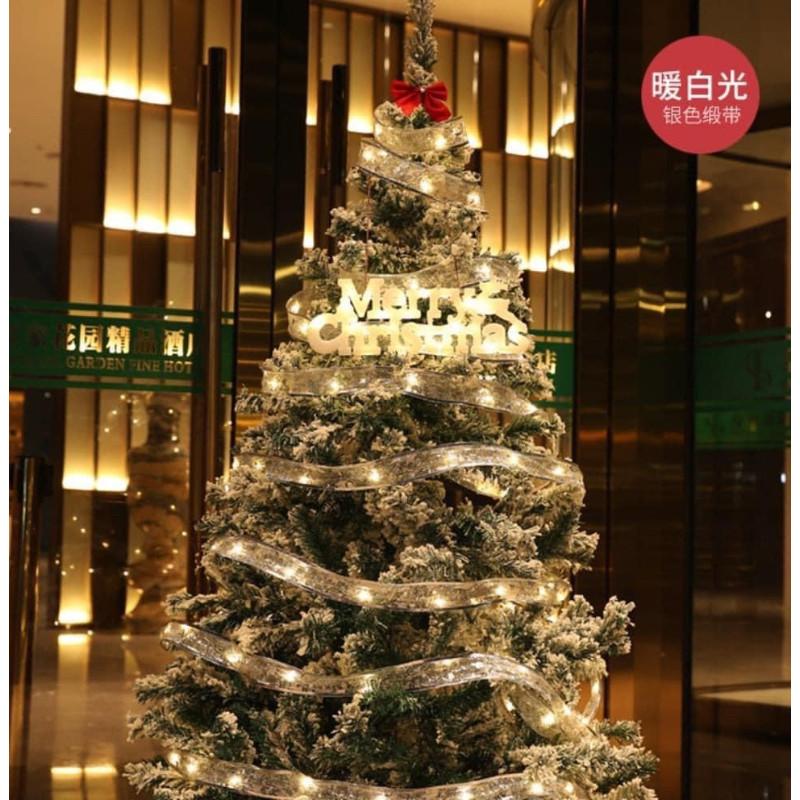 聖誕佈置LED燙金絲帶燈串-細節圖8