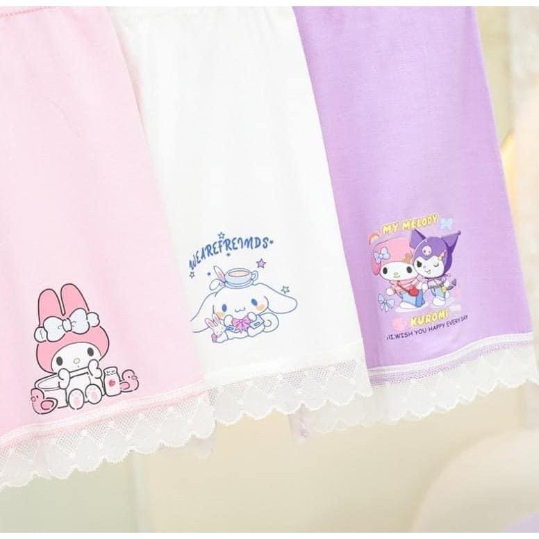 女童卡通純棉蕾絲邊內褲＋安全褲-細節圖4