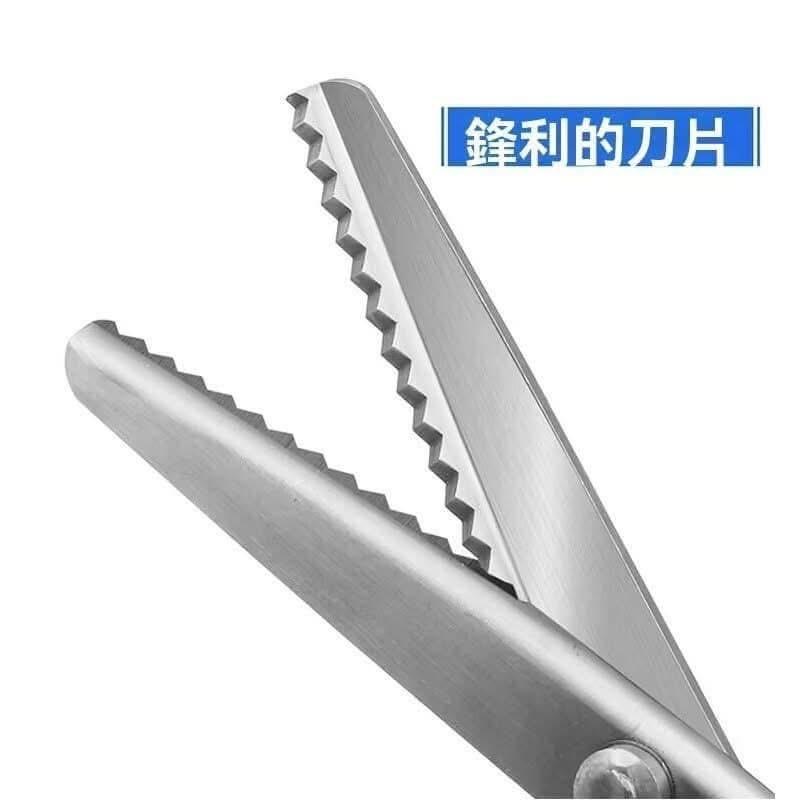 自動鎖邊不銹鋼花邊裁縫剪刀-細節圖6