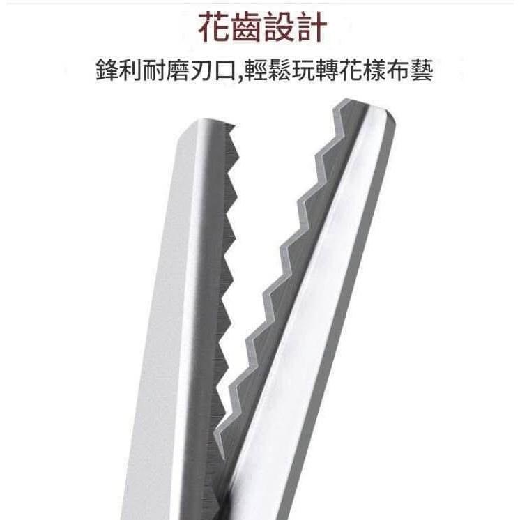 自動鎖邊不銹鋼花邊裁縫剪刀-細節圖7